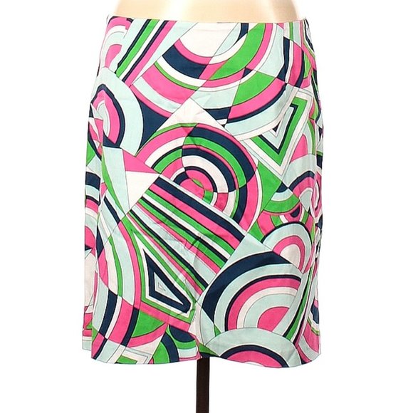 Melly M Dresses & Skirts - MELLY M Artsy Retro Boho Colorful Pencil Skirt Size 10